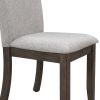 TOPMAX Farmhouse 4-Piece Wood Dining Chair Set for 4; Kitchen Upholstered Dining Chairs for Small Places; Gray