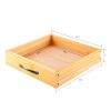 Free shipping Portable Rolling Drop Leaf Kitchen Storage Trolley Cart Island Sapele Color  YJ