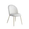 Velvet Seat Chair with Metal Legs for Kitchen Dining Room; Pack of 2. Gray