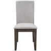 TOPMAX Farmhouse 4-Piece Wood Dining Chair Set for 4; Kitchen Upholstered Dining Chairs for Small Places; Gray