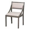 TREXM Retro Wood Dining Chairs Set of 2; Upholstered Chairs with Solid Wood Legs and Frame for Kitchen; Living Room; Dining Room (Gray)